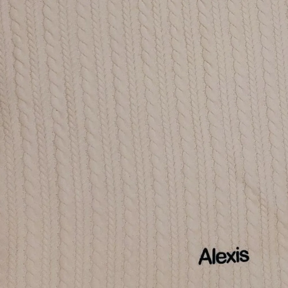 Things Remembered Cream Heavy Cable Knit Sweater Throw - Alexis